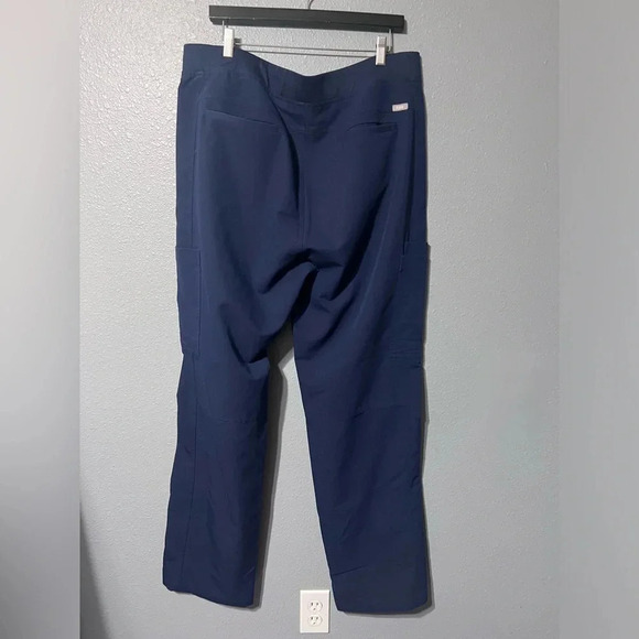 FIGS Scrubs Pants Bottoms Technical Collection Blue Womens Sz XXL Inseam 32” EUC - Picture 2 of 5